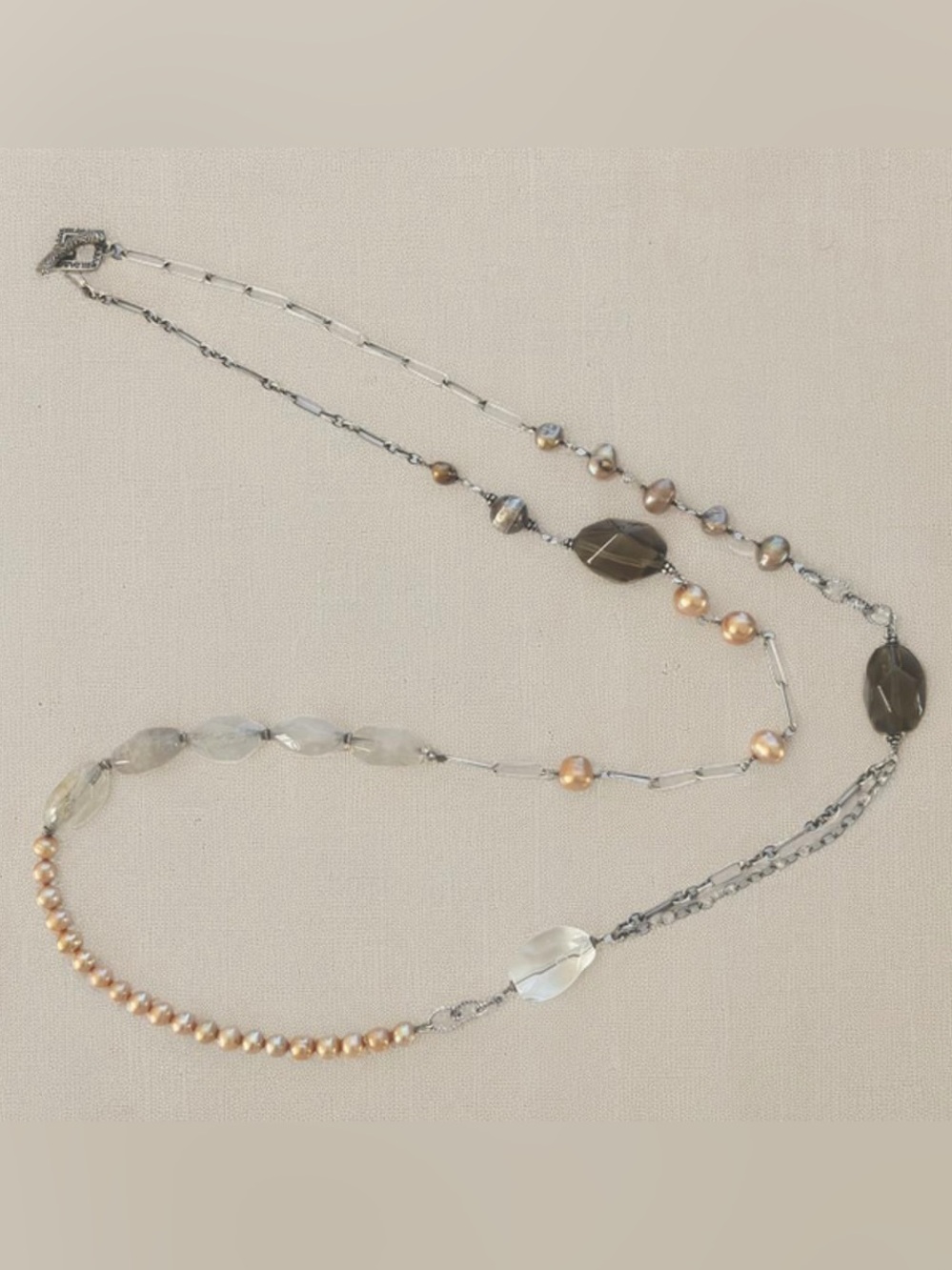 Silpada Mixed Bead Long Necklace N1421 35” inches